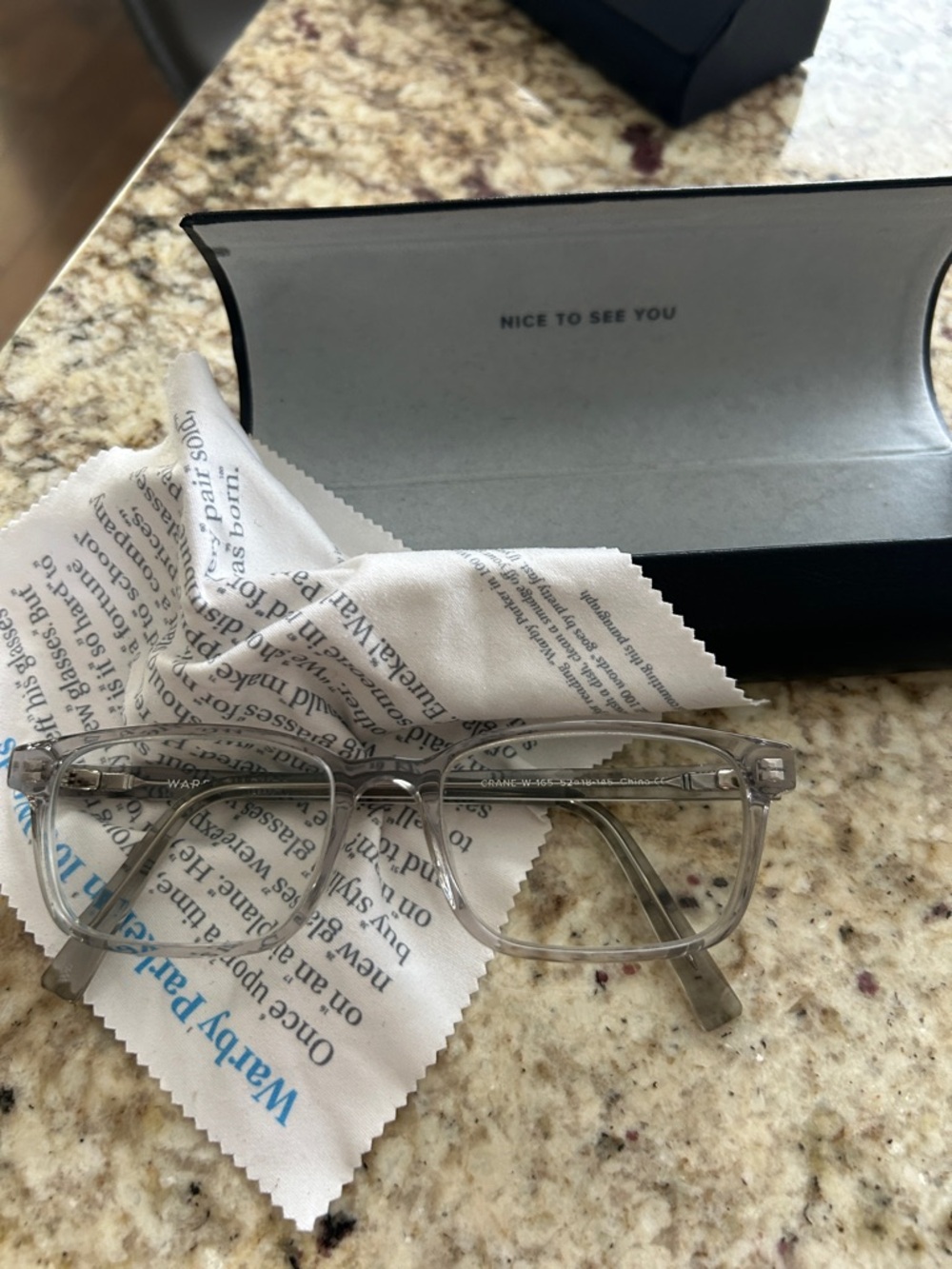 Men’s or unisex Warby Parker Silver Metal Eyeglass Temple Arm